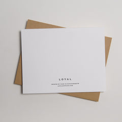 Letterpress Dog Card - The General