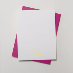 Lyric Series - I'm So Excited Card